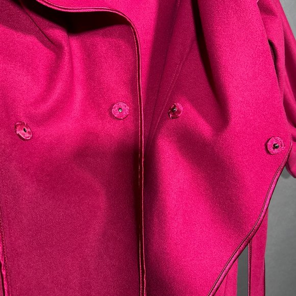 Luii Wide Collar Double Breast‎ Coat With Belt Size M - Picture 10 of 15